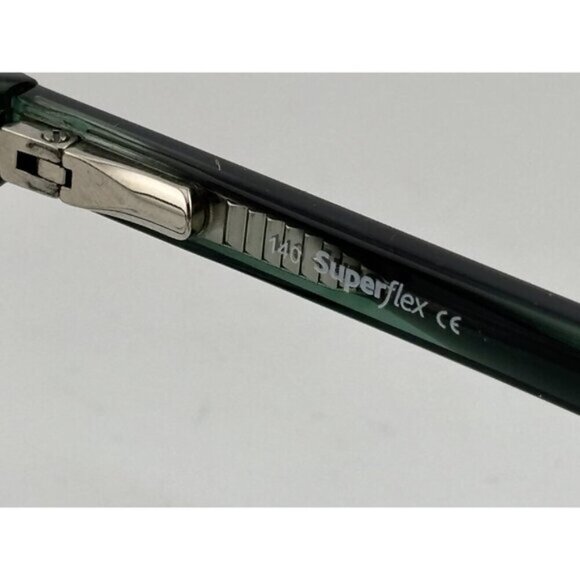 SuperFlex - SF-609 S416 51-18-140 Green Black Acetate Glasses Frames - Picture 5 of 7